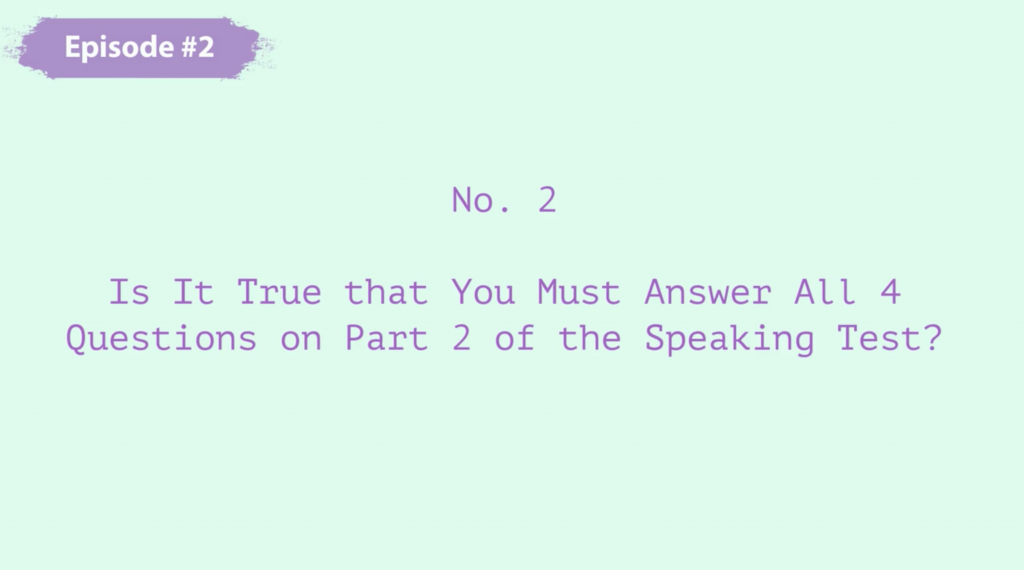 IELTS Speaking Part 2