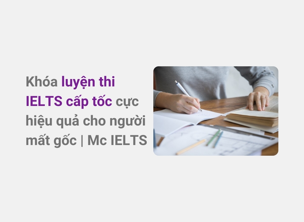 Khóa học IELTS cấp tốc