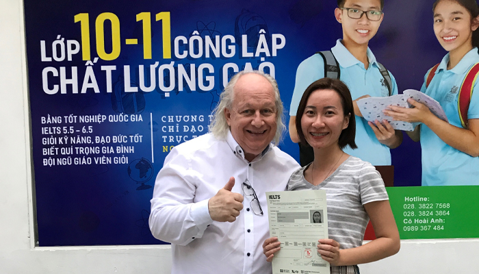 Học viên có thành tích xuất sắc sau khóa học IELTS Online Mc IELTS