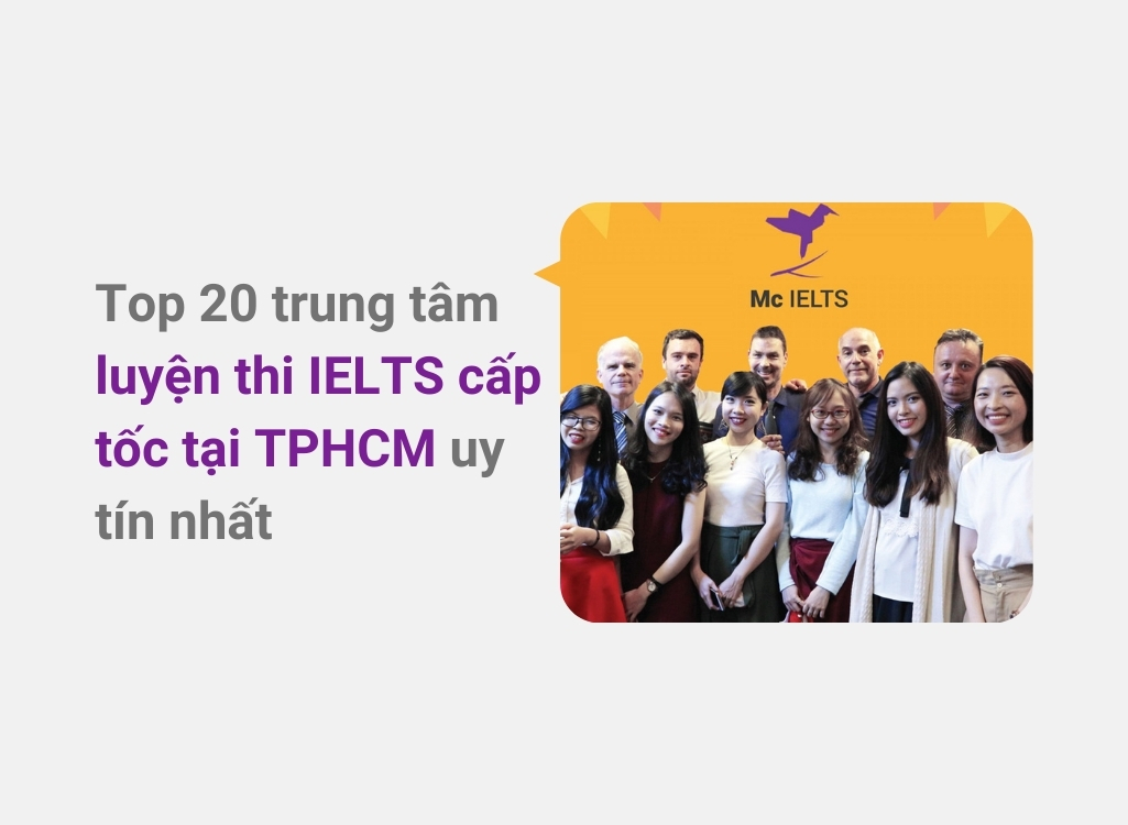 Luyện thi IELTS cấp tốc tại TPHCM