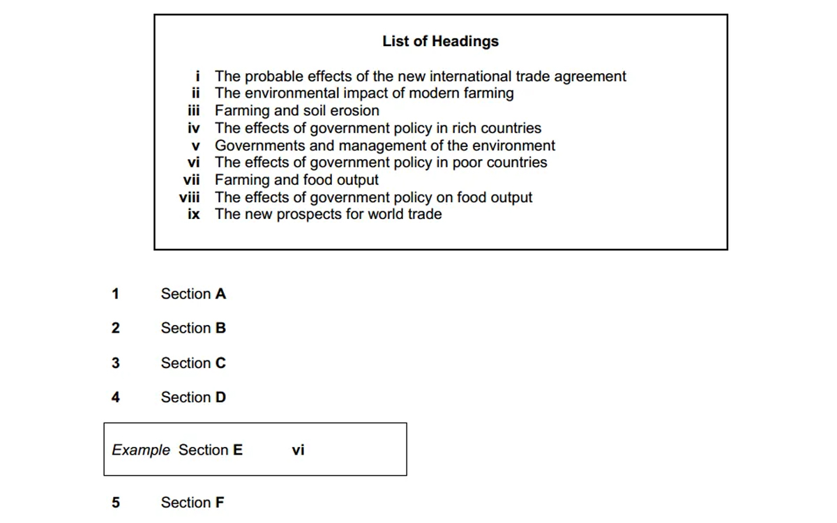 Dạng 2: Matching Heading Questions