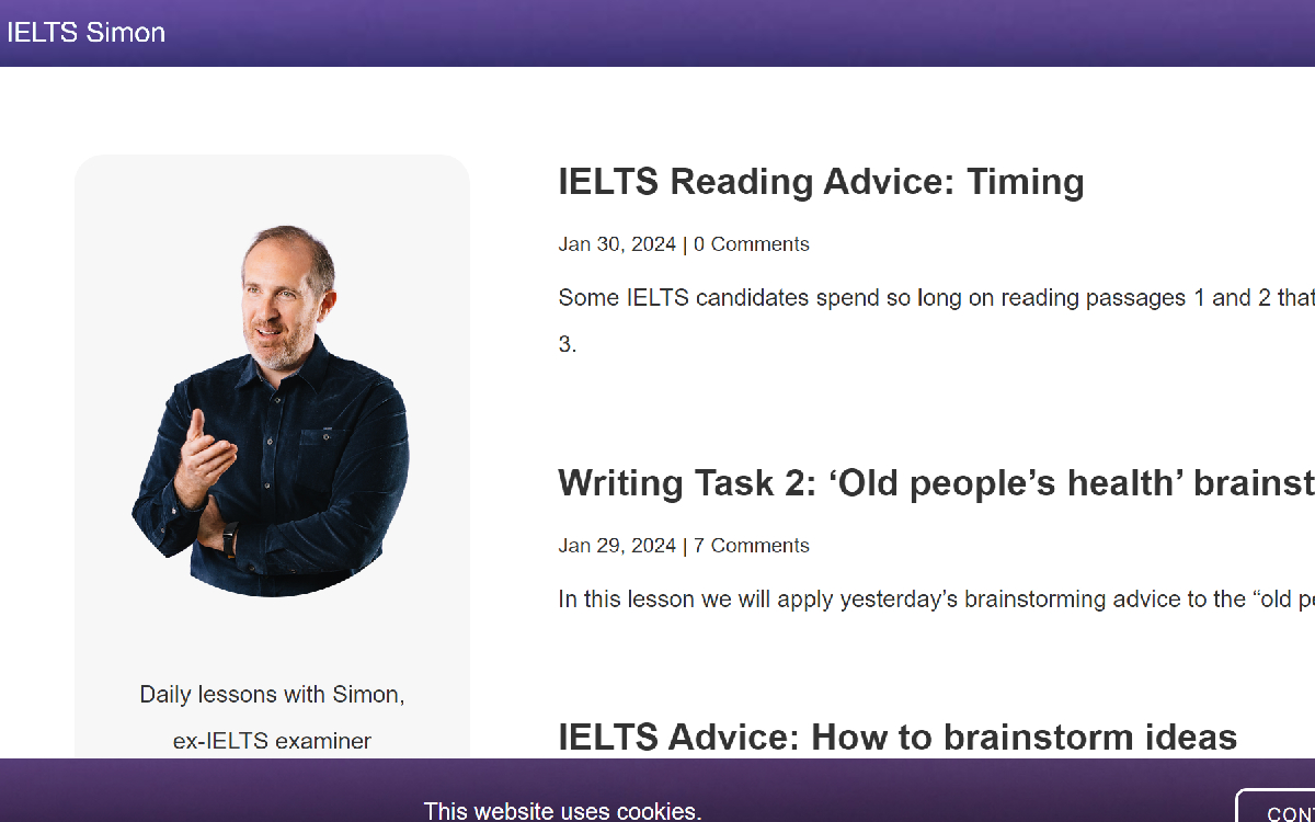 Luyện nghe IELTS online cùng Daily Lesson with Simon