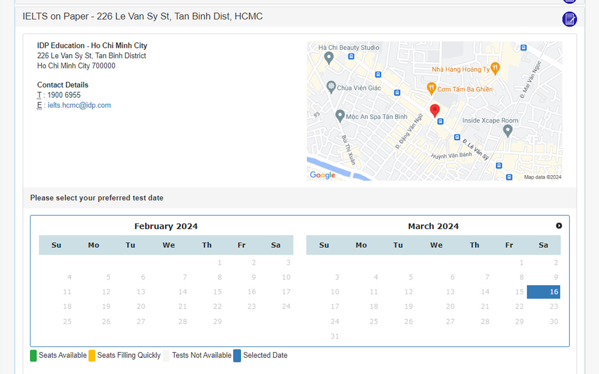 Lựa chọn lịch thi, địa điểm thi IELTS theo nhu cầu cá nhân