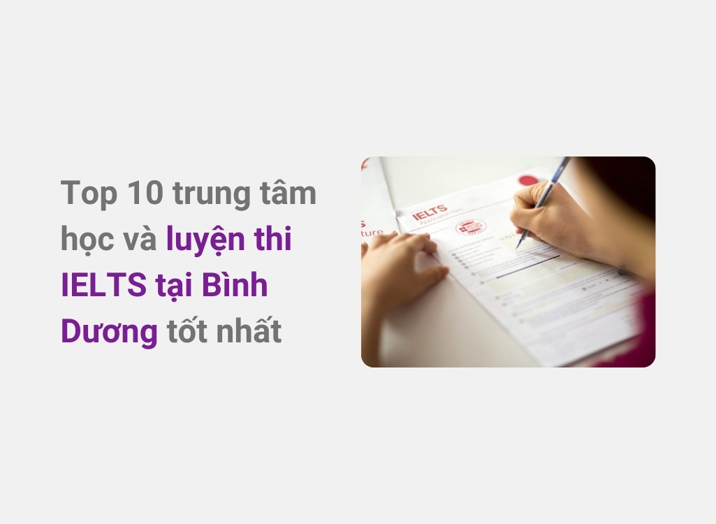 Luyện thi IELTS tại Bình Dương