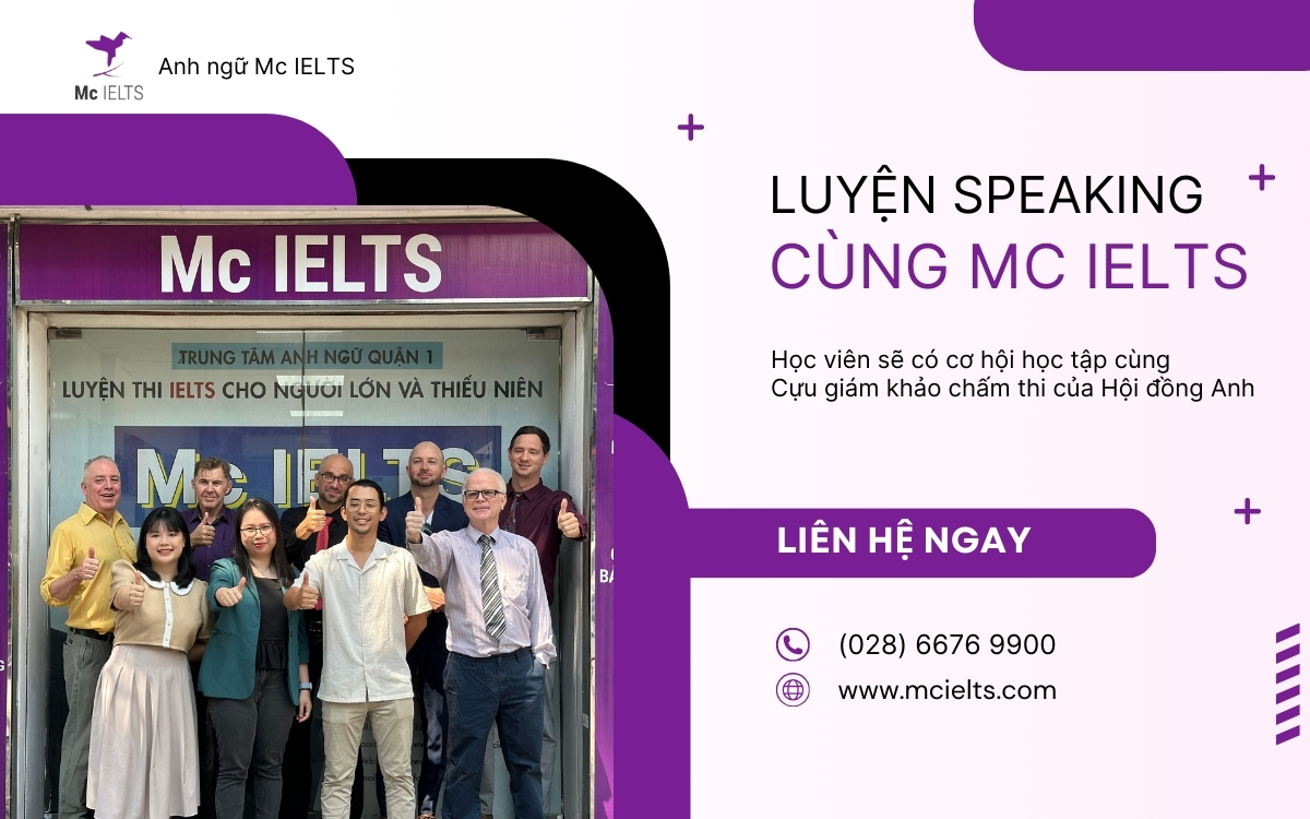 Luyện thi Speaking cùng cựu giám khảo chấm thi IELTS