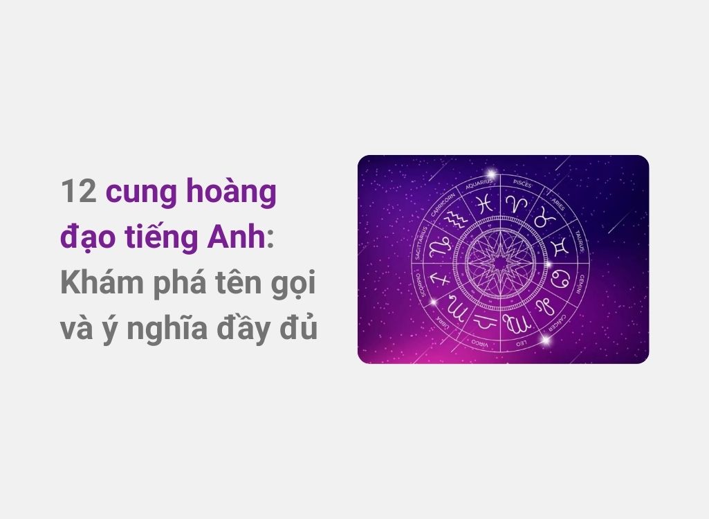 Cung hoàng đạo tiếng Anh
