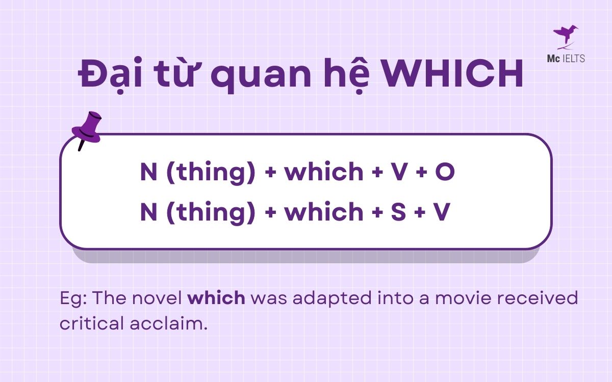 Relative pronouns WHICH