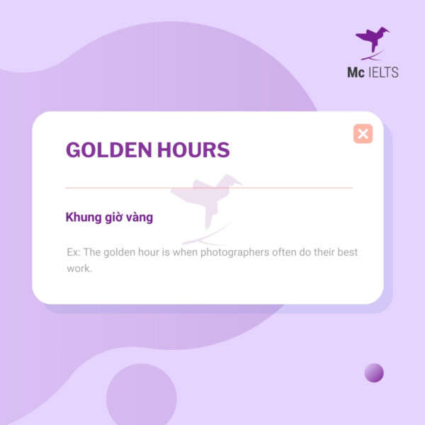 vocab-golden hours-topic-ielts-photography-speaking Vocabulary Golden hours - Topic Photography