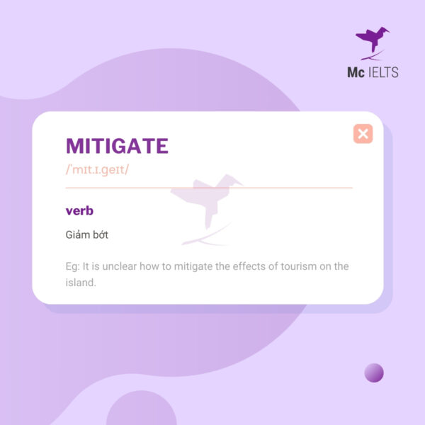 Vocabulary mitigate - Topic Communication