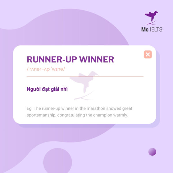 Vocabulary runner-up - Topic Competition