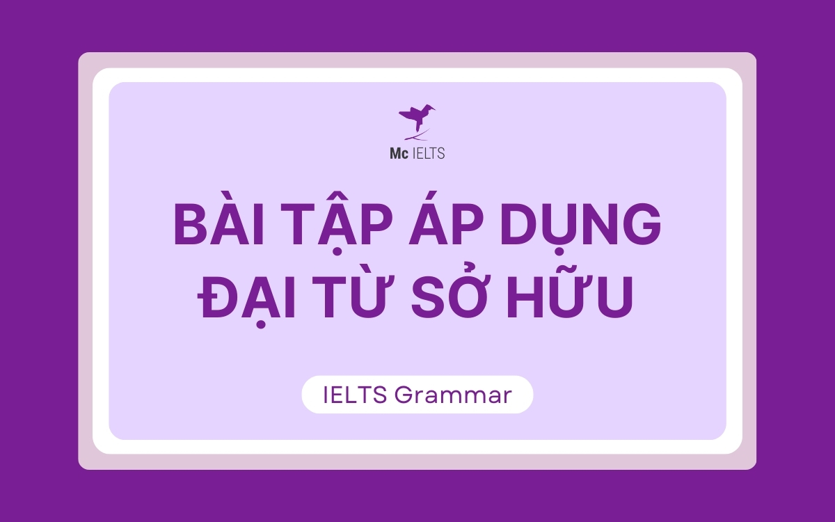 Bài tập đại từ sở hữu