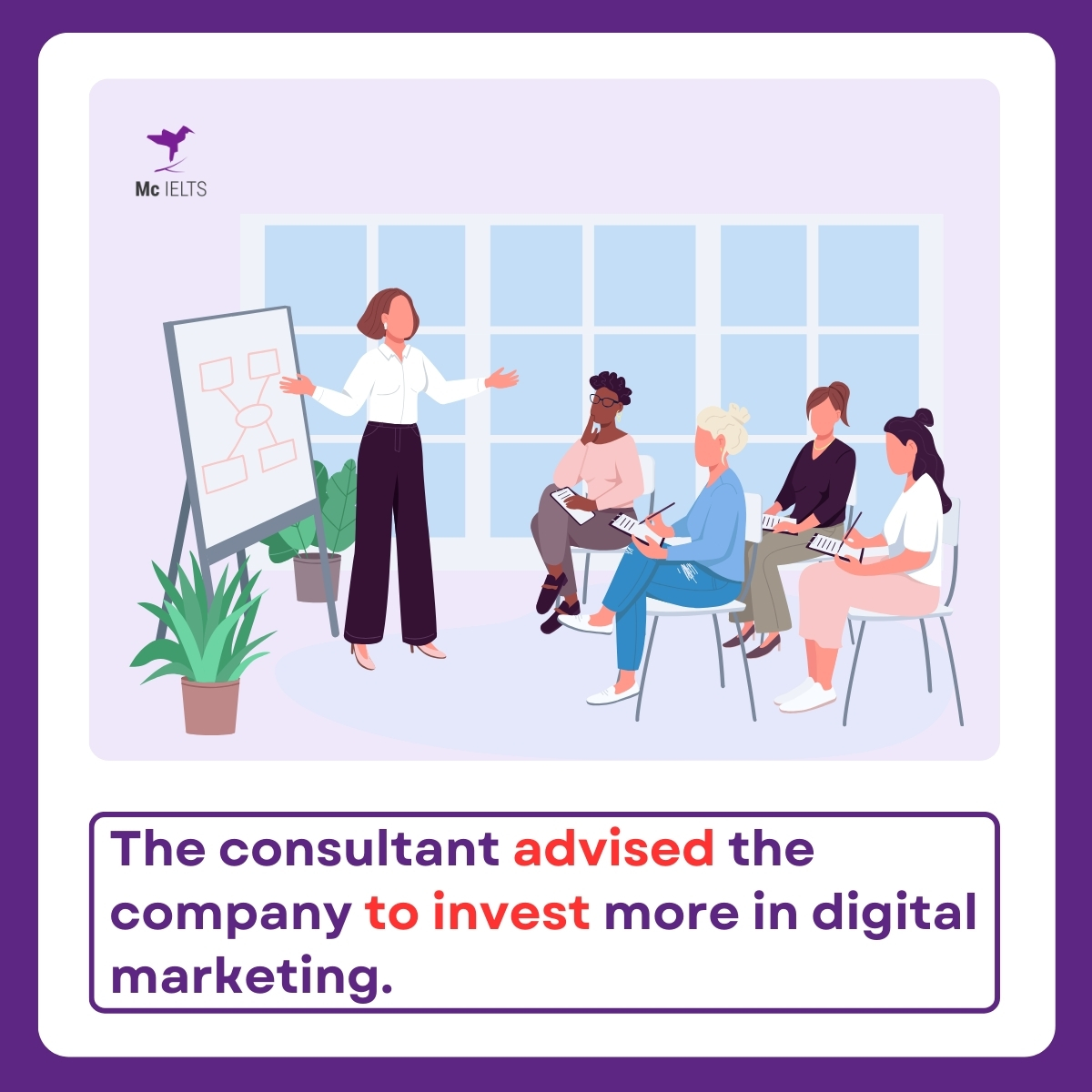 Cấu trúc Advise sb + to V