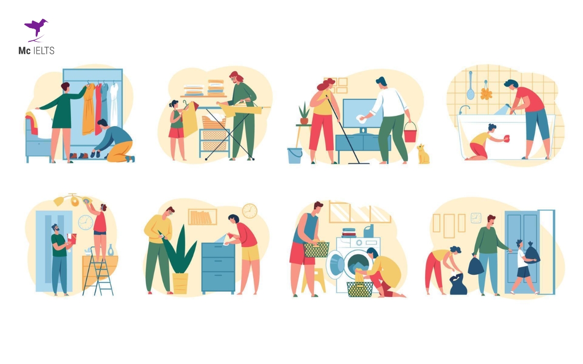 Housework and Cooking IELTS vocabulary