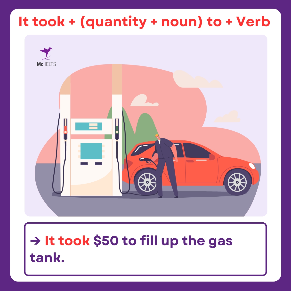 Ví dụ cấu trúc It took + (quantity + noun) to + Verb