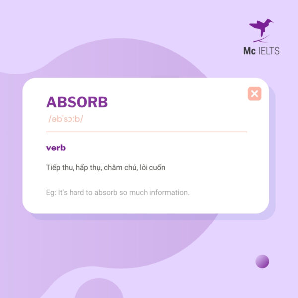 Vocabulary absorb topic Tell about childhood