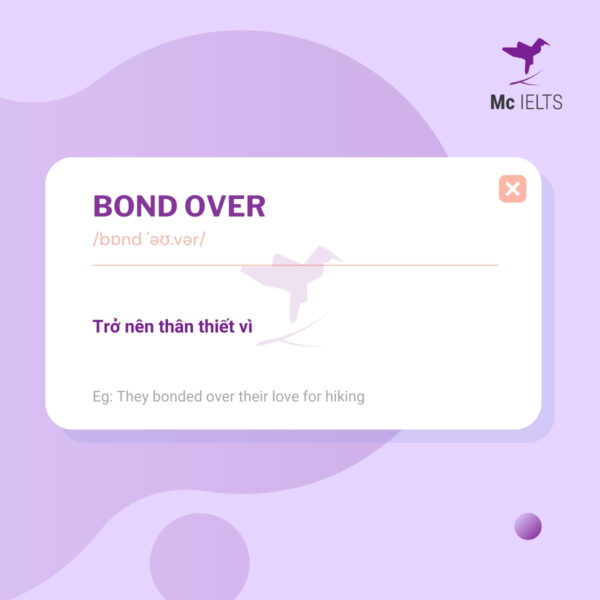 Vocabulary bond over topic Friends