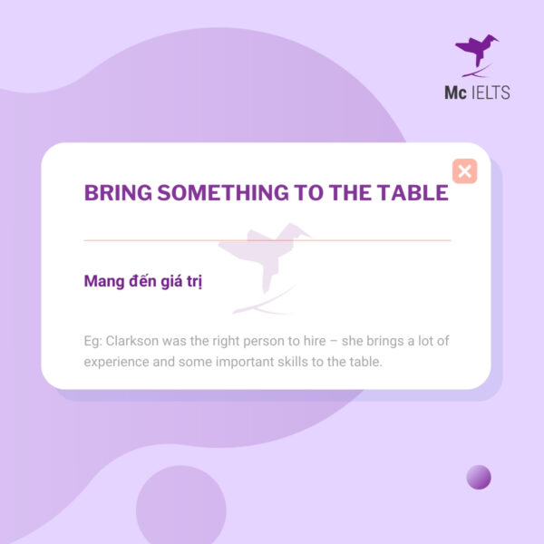 Vocabulary bring something to the table topic Friends