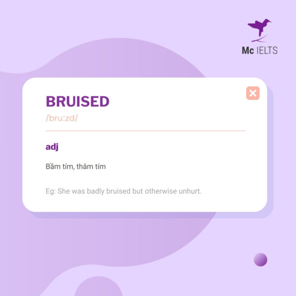 Vocabulary bruised topic Tell about childhood