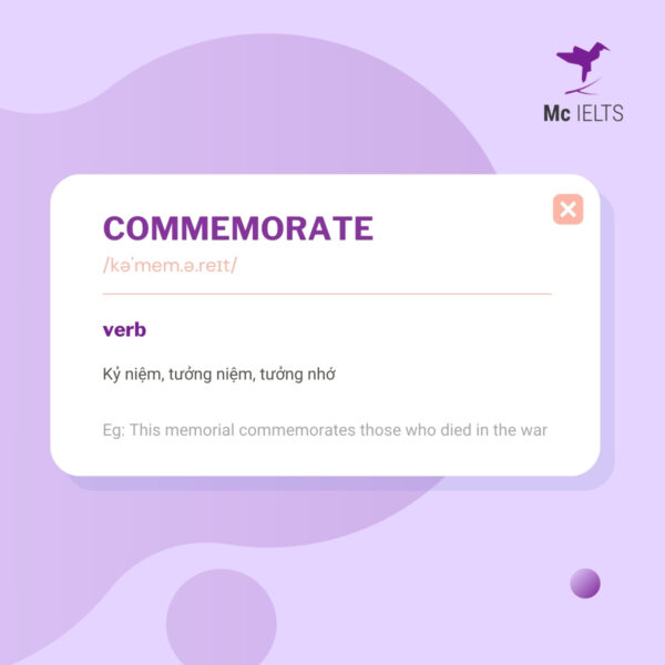 vocabulary-commemorate-topic-ielts-festival-speaking Vocabulary commemorate topic Festival