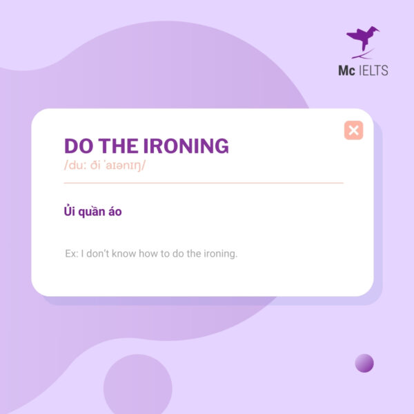vocabulary-do-the ironing-topic-ielts-housework-and-cooking-speaking Vocabulary do the ironing topic Housework and Cooking