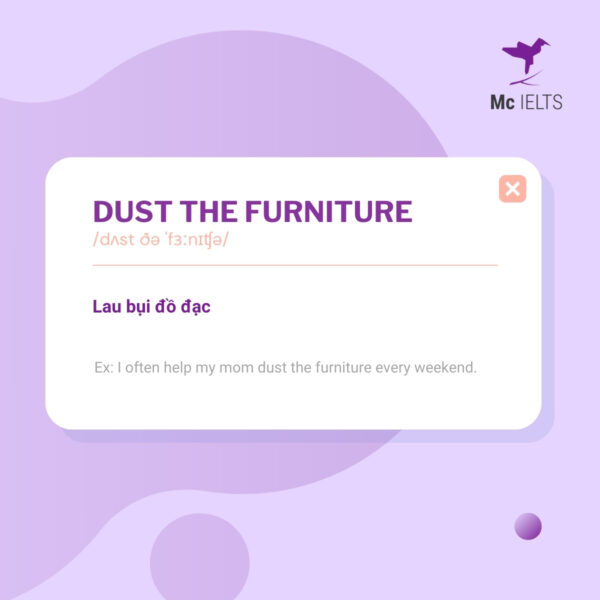 vocabulary-dust-the-furniture-topic-ielts-housework-and-cooking-speaking Vocabulary dust the furniture up topic Housework and Cooking