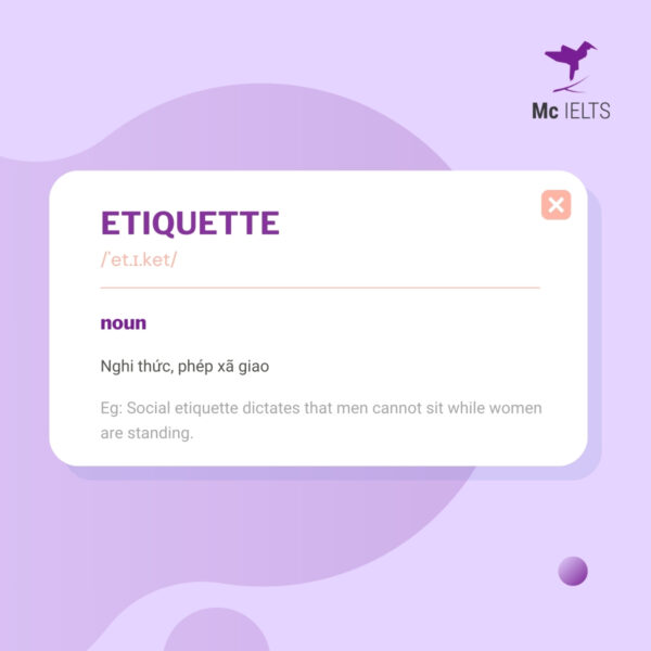 Vocabulary etiquette topic Tell about childhood