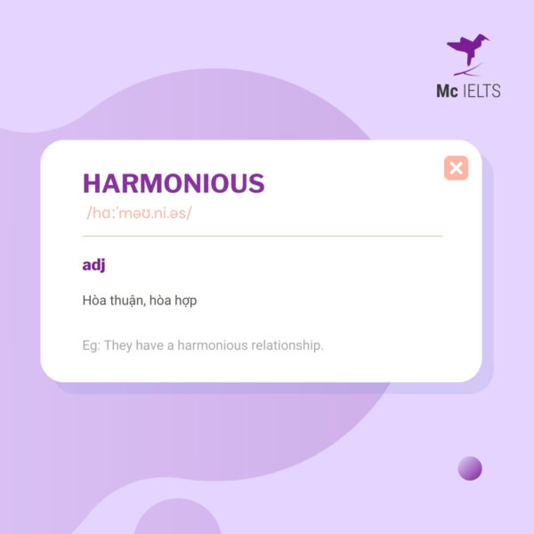 Vocabulary harmonious topic Weekend