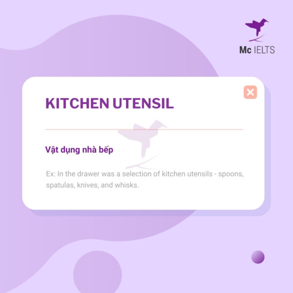 vocabulary-kitchen-utensil-topic-ielts-gifts-speaking Vocabulary kitchen utensil topic Gifts