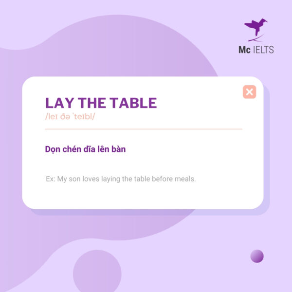 vocabulary-lay-the-table-topic-ielts-housework-and-cooking-speaking Vocabulary lay the table topic Housework and Cooking