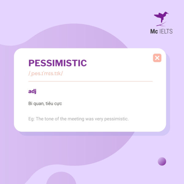 Vocabulary pessimistic topic Tell about childhood