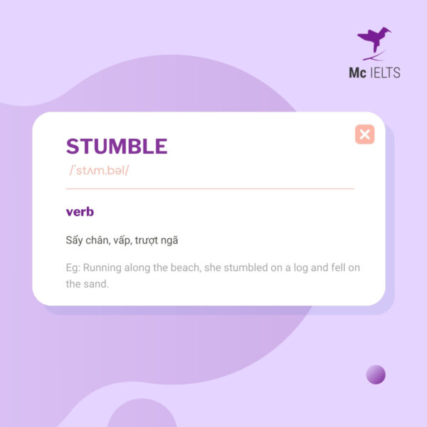 Vocabulary stumble topic Tell about childhood