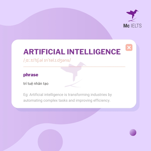 vocabulary-artificial-intelligence-topic-ielts-technology-speaking Vocabulary artificial intelligence topic Technology