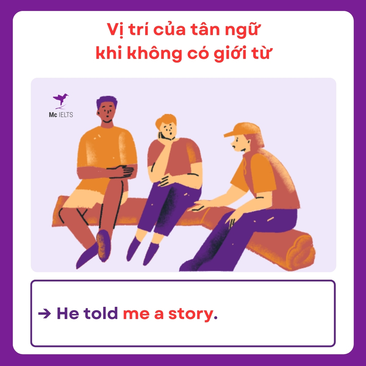 Tân ngữ là gì? Ví dụ vị trí tân ngữ khi không có giới từ