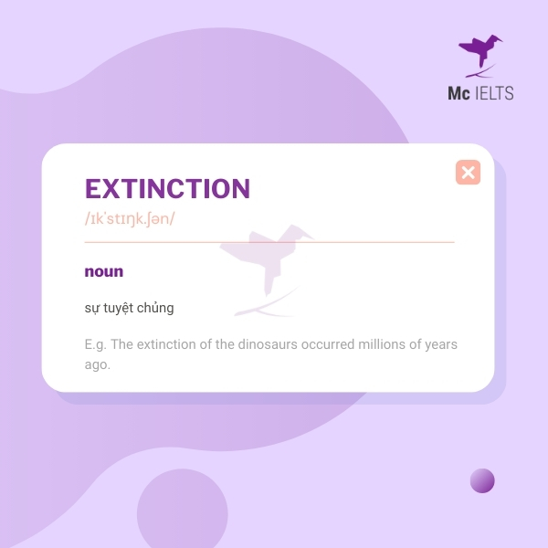 vocabulary-extinction-topic-ielts-animals-speaking Vocabulary extinction topic Animals