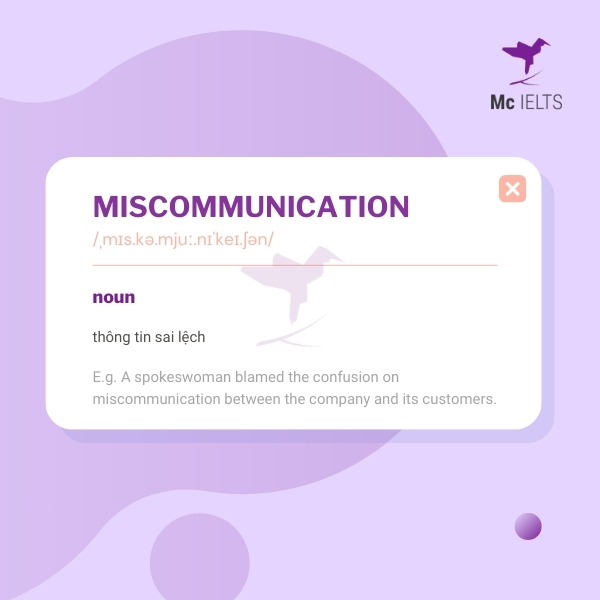 vocabulary-miscommunication-topic-ielts-relationship-speaking Vocabulary miscommunication topic Relationships