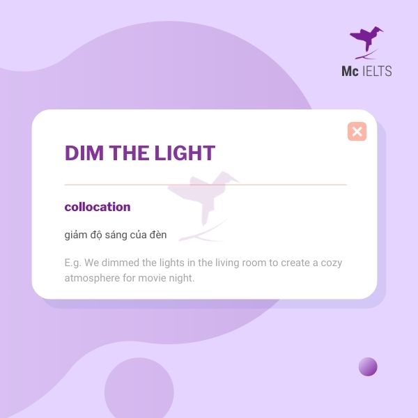 vocabulary-dim-the-light-topic-sleep-ielts-speaking Vocabulary dim the light topic Sleep