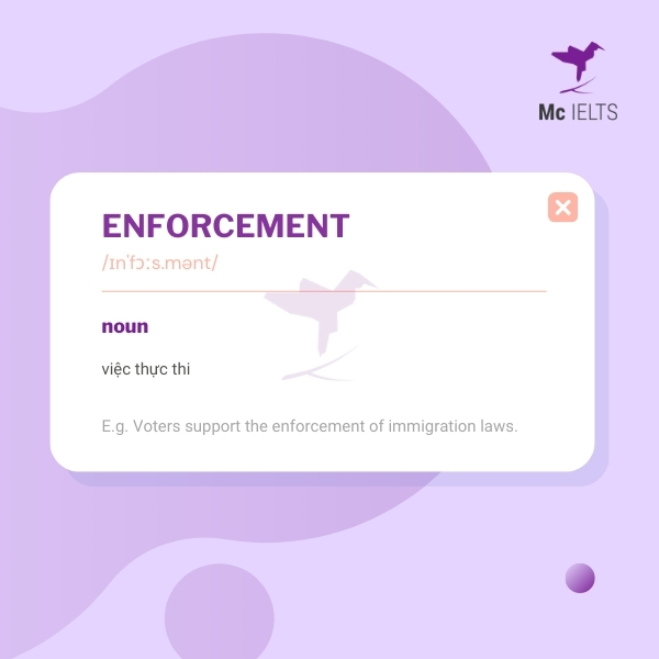 vocabulary-enforcement-topic-crime-ielts-speaking Vocabulary enforcement topic Crime