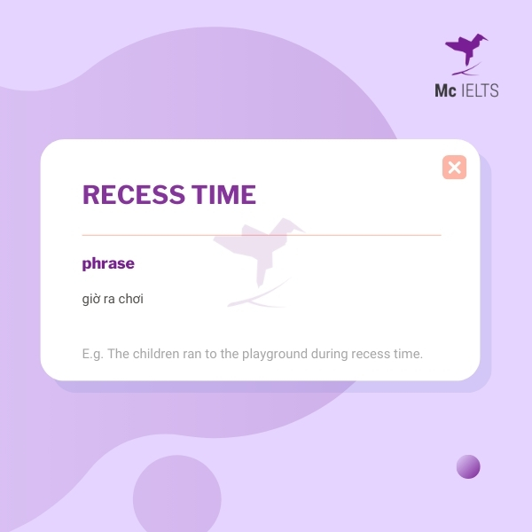 vocabulary-recess-time-topic-children-ielts-speaking Vocabulary recess time topic Children
