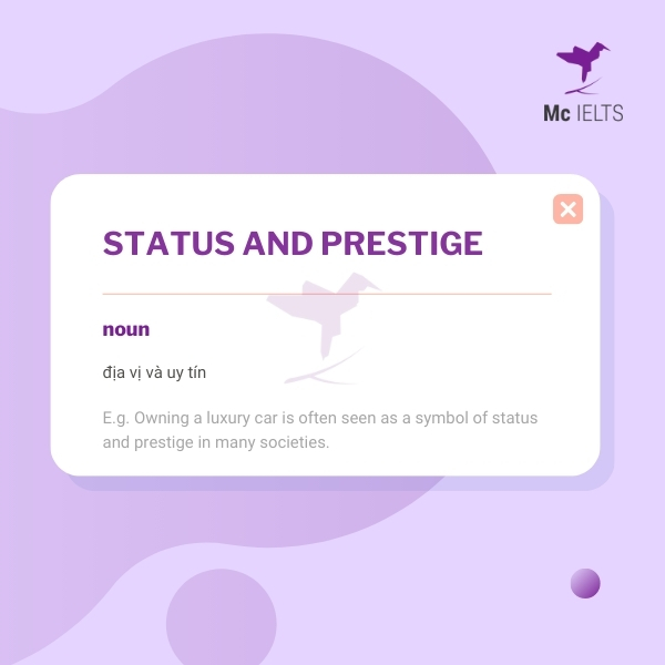 vocabulary-status-and-prestige-topic-bags-ielts-speaking Vocabulary status and prestige topic Bags