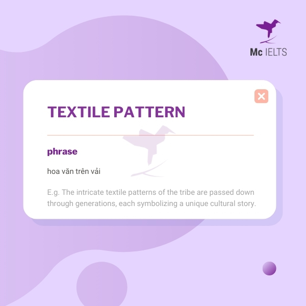 vocabulary-textile-pattern-topic-museum-ielts-speaking Vocabulary textile pattern topic Museum